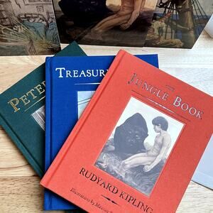 The Children's Illustrated Classics Book Set 3 Books With Prints